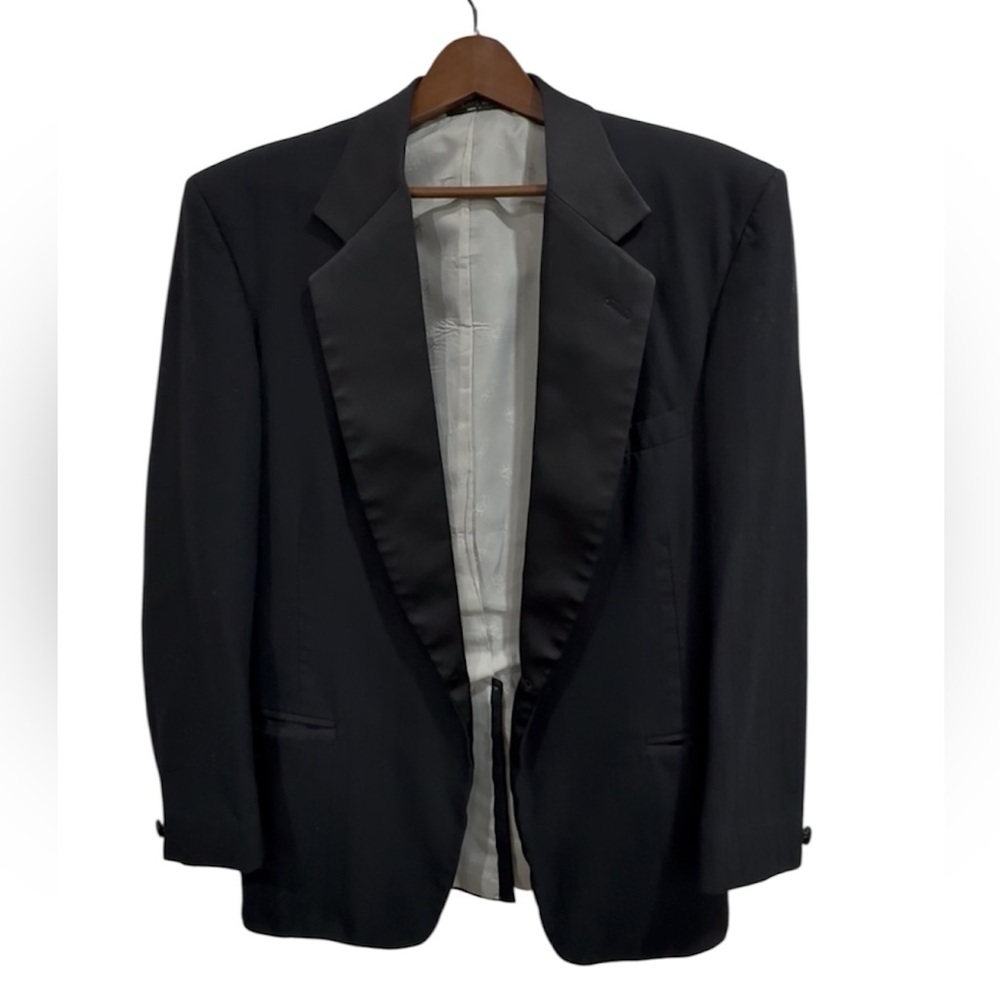 🖤 Lord West Black Tuxedo Jacket – Satin Lapel – Men’s Blazer
